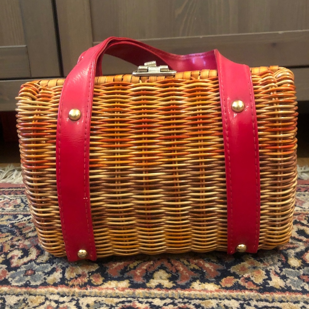 VINTAGE Basket Purse via Reformation Vintage